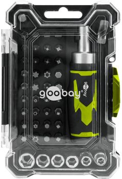 Goobay Schraubendreher-Set mit 43-tlg. Bitsatz - Werkzeug
