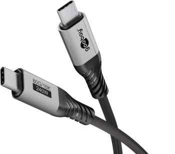 Goobay USB-C™-Kabel, USB4™ Version 2.0, 1,5 m, schwarz,si