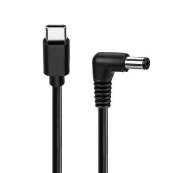 Goobay USB-C™-auf-DC-Kabel 5 V/3 A, 0,5 m, 0.5 m, schwarz