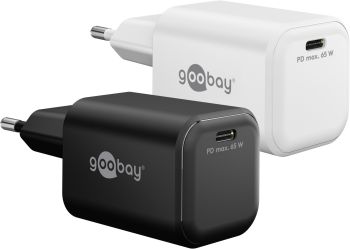 Goobay USB-C™ PD GaN Schnellladegerät Nano (65 W) weiß, w