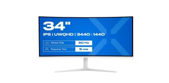 JAPANNEXT JN-IPS340UWQHD60C-C65W-HS-W