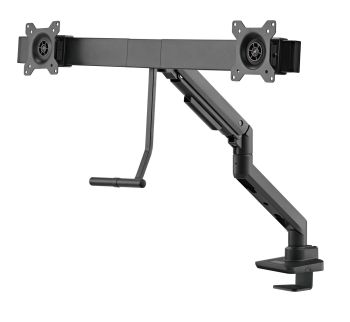 Goobay Basic Doppel-Monitorhalterung Office, schwarz - vo