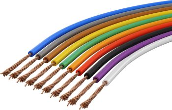 Goobay Kupferlitzen Set (10 Farben), blau-braun, 10 m - e