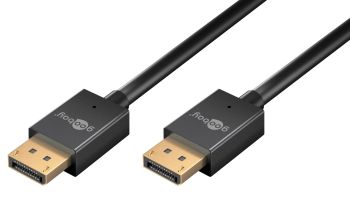 Goobay Standard Slim DisplayPort™-Kabel 2.0/2.1, 40 Gbit/