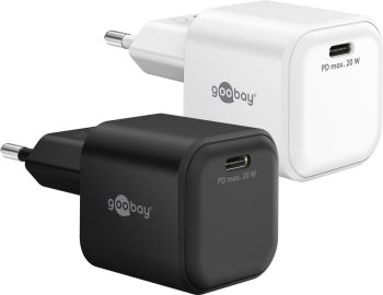 Goobay USB-C™ PD GaN Schnellladegerät Nano (20 W) weiß -