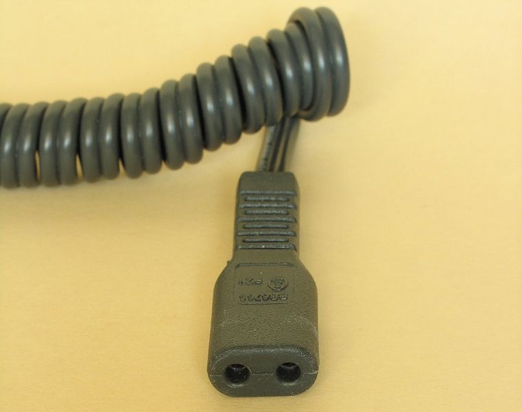 C1/C2 shaver connector IEC 60320