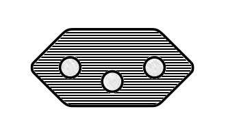 Type N plug NBR 14136 Brazil