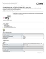 Datasheet for Phoenix Contact 1607394, EAN: 4017918941116 Datasheet for Phoenix Contact 1607394, EAN: 4017918941116