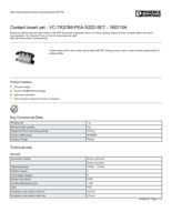 Datasheet for Phoenix Contact 1607154, EAN: 4017918940935 Datasheet for Phoenix Contact 1607154, EAN: 4017918940935