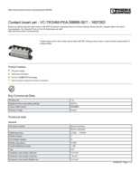 Datasheet for Phoenix Contact 1607263, EAN: 4017918941017 Datasheet for Phoenix Contact 1607263, EAN: 4017918941017