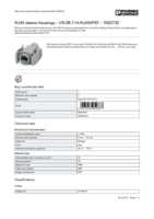 Datasheet for Phoenix Contact 1652732, EAN: 4017918952877 Datasheet for Phoenix Contact 1652732, EAN: 4017918952877