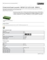 Datasheet for Phoenix Contact 1809514, EAN: 4017918047658