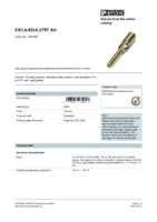Datasheet for Phoenix Contact 1674901, EAN: 4017918135607