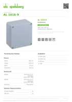 Datasheet for Spelsberg 15001101, EAN: 4013902350469