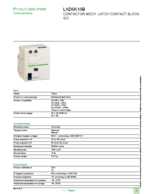 Datasheet for Schneider Electric LAD6K10B, EAN: 3389110842364 Datasheet for Schneider Electric LAD6K10B, EAN: 3389110842364