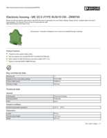 Datasheet for Phoenix Contact 2908755, EAN: 4017918160630