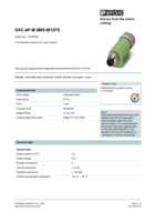 Datasheet for Phoenix Contact 1519736, EAN: 4046356019927