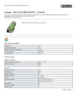 Datasheet for Phoenix Contact 1519749, EAN: 4046356019934 Datasheet for Phoenix Contact 1519749, EAN: 4046356019934