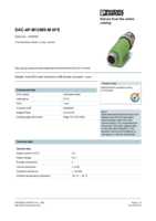 Datasheet for Phoenix Contact 1519765, EAN: 4046356019958