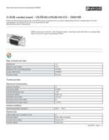 Datasheet for Phoenix Contact 1655108, EAN: 4046356029049 Datasheet for Phoenix Contact 1655108, EAN: 4046356029049