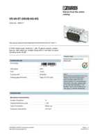 Datasheet for Phoenix Contact 1655111, EAN: 4046356029056 Datasheet for Phoenix Contact 1655111, EAN: 4046356029056