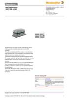 Datasheet for Weidmüller 1209200000, EAN: 4008190871130