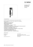Datasheet for Siedle 200041490-00, EAN: 4015739414901 Datasheet for Siedle 200041490-00, EAN: 4015739414901