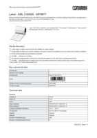 Datasheet for Phoenix Contact 0815677, EAN: 4046356124287 Datasheet for Phoenix Contact 0815677, EAN: 4046356124287