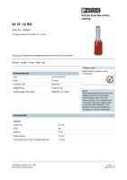 Datasheet for Phoenix Contact 3200551, EAN: 4017918094164