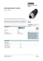 Datasheet for Phoenix Contact 1542952, EAN: 4046356097680