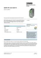 Datasheet for Phoenix Contact 2866718, EAN: 4046356307888