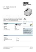 Datasheet for Phoenix Contact 2882776, EAN: 4046356175838
