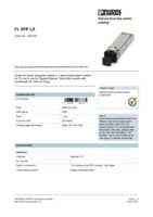 Datasheet for Phoenix Contact 2891767, EAN: 4046356166775