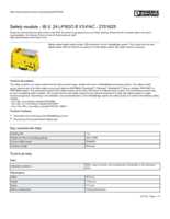 Datasheet for Phoenix Contact 2701625, EAN: 4046356770033