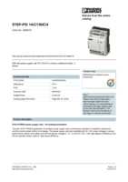 Datasheet for Phoenix Contact 2868619, EAN: 4046356308540