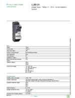 Datasheet for Schneider Electric LUB120, EAN: 3389110362794 Datasheet for Schneider Electric LUB120, EAN: 3389110362794