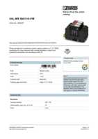 Datasheet for Phoenix Contact 2920447, EAN: 4046356163569