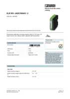 Datasheet for Phoenix Contact 2297293, EAN: 4046356175654