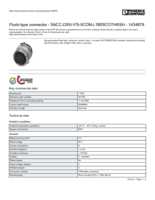 Datasheet for Phoenix Contact 1434879, EAN: 4046356410786 Datasheet for Phoenix Contact 1434879, EAN: 4046356410786