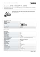 Datasheet for Phoenix Contact 1436482, EAN: 4046356436397 Datasheet for Phoenix Contact 1436482, EAN: 4046356436397