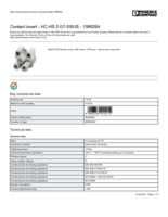 Datasheet for Phoenix Contact 1586264, EAN: 4046356410212