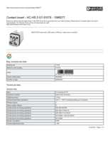 Datasheet for Phoenix Contact 1586277, EAN: 4046356410229