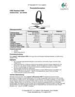 Datasheet for Logitech 981-000406, EAN: 5099206030015