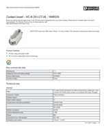 Datasheet for Phoenix Contact 1648335, EAN: 4046356092463