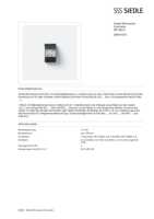 Datasheet for Siedle 200015375-00, EAN: 4015739153756 Datasheet for Siedle 200015375-00, EAN: 4015739153756