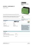 Datasheet for Phoenix Contact 2297374, EAN: 4046356175739