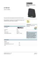 Datasheet for Phoenix Contact 2804649, EAN: 4046356428286
