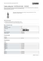 Datasheet for Phoenix Contact 1212127, EAN: 4046356454261 Datasheet for Phoenix Contact 1212127, EAN: 4046356454261