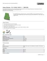 Datasheet for Phoenix Contact 2987309, EAN: 4046356451215