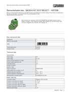 Datasheet for Phoenix Contact 1437258, EAN: 4046356455602